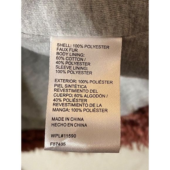 Weatherproof Vintage Women's Frosty Tipped Sherpa Pullover Wine Size XL Soft - Picture 8 of 10